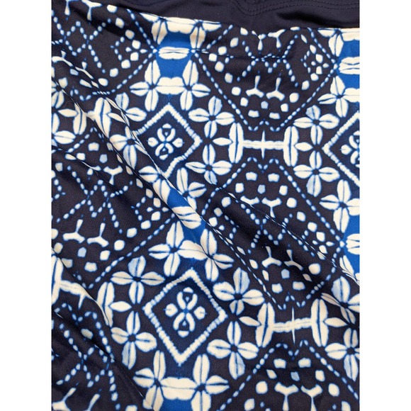 Tommy Bahama Indigo Cowrie Diamonds Over The Shoulder Shirred Tankini To… - Picture 7 of 10